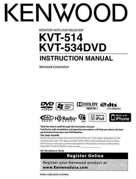 kenwood kvt  instruction manual   manualslib