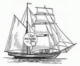 Wuppsy Sailing Brigantine sketch template
