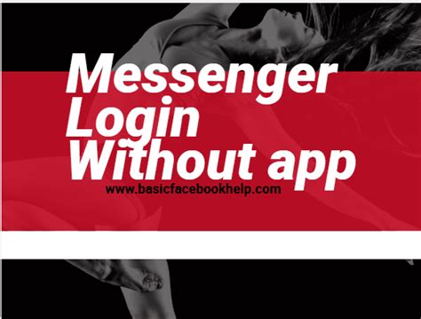 messenger login  app basic facebook