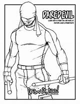 Daredevil sketch template