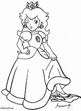 Coloring Rosalina Prinzessin Toad Luigi Coloringhome Pfirsich Ausmalbild Kostenlos Kart Bowser Malvorlagen Insertion sketch template