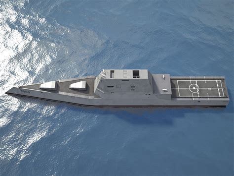 cartoon model ddg zumwalt zumwalt class destroyer  model cgstudio yusha quinn