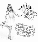 Violetta Coloring Kids Print Pages Color sketch template
