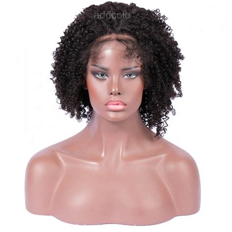 human hair wigs for black women natural hairline afro