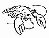 Lobster Coloring Smiling Colorear Drawing Kids Print Pages Coloringcrew Animals Sea Getdrawings Clipartmag Color Getcolorings sketch template