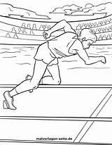 Sprinter Leichtathletik Malvorlage Ausmalbilder Malvorlagen Ausmalbild Laufen öffnen Grafik Großformat sketch template