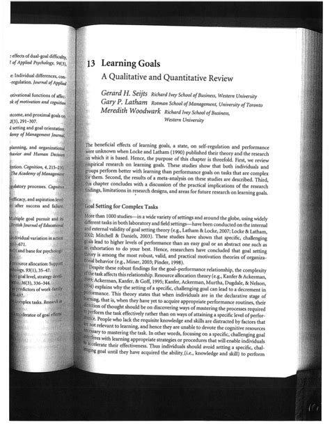 learning goals  qualitative  quantitative review