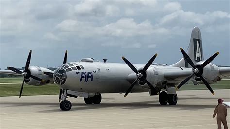 Boeing B 29 Superfortress Fifi Taxiing Youtube