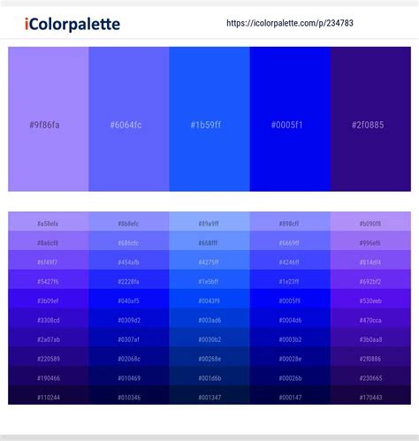 blue color palettes icolorpalette blog