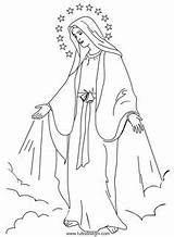 Disegno Immacolata Virgen Madonna Nossa Senhora Concezione Mutter Tuttodisegni Colorear Desenho Rosario Bordar María Religiose Em Gracas Vergine Misericordia Salvato sketch template