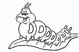 Caterpillar Hungry Coloring Pages Very Printables Getdrawings sketch template