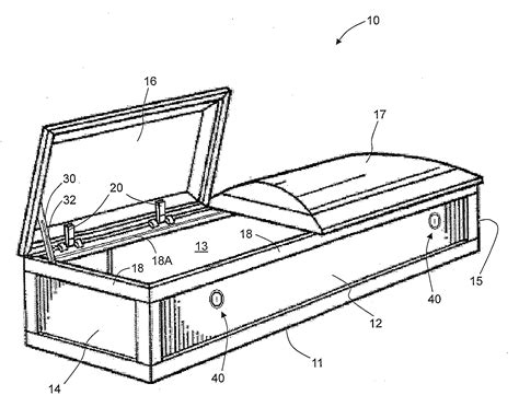 coffin drawing clipart