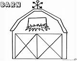 Barn Coloring Pages Window Printable Flowers Kids sketch template