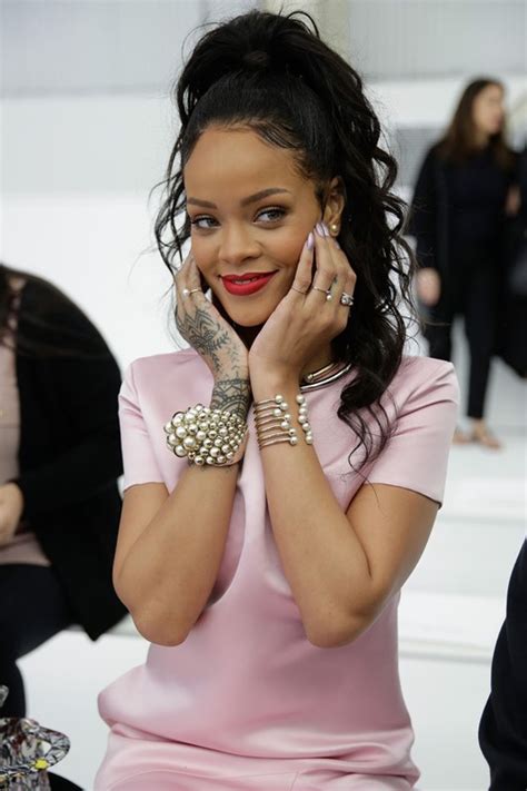 rihanna in pink for dior and off instagram lainey gossip