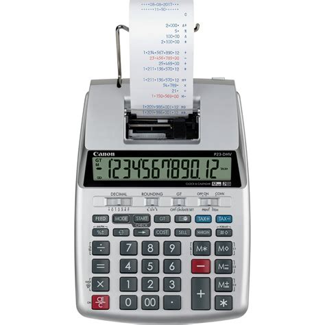 canon p dhv   digit printing calculator silver   quantity walmartcom walmartcom
