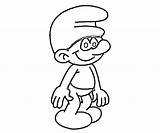 Coloring Smurf Clumsy Random Pages Smurfs Drawings Popular Library Clipart Line sketch template