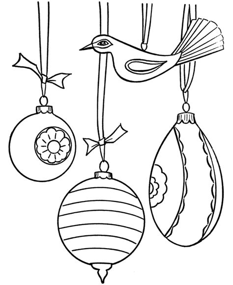 coloring pages christmas ornaments coloring page