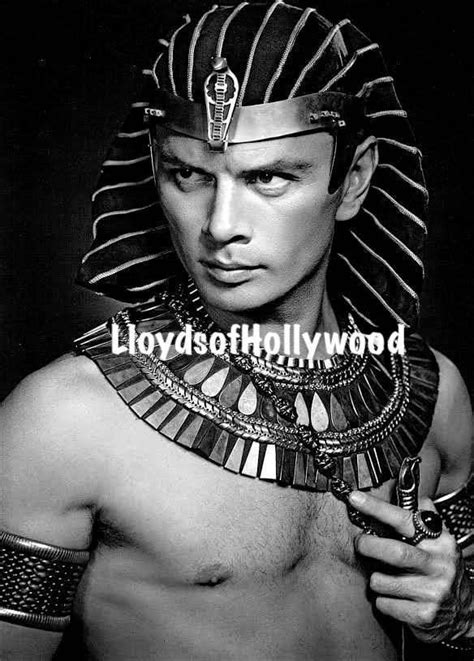 yul brynner pharaoh ramses ten commandments costume test photograph