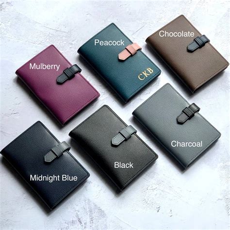 leather passport cover   colours   golden notonthehighstreetcom