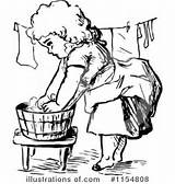 Clipart Laundry Washing Illustration Vintage Clothes Royalty Prawny Wash Rf Clipground Illustrationsof sketch template