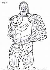 Darkseid Draw Injustice Drawing Among Gods Step Tutorials Drawingtutorials101 sketch template