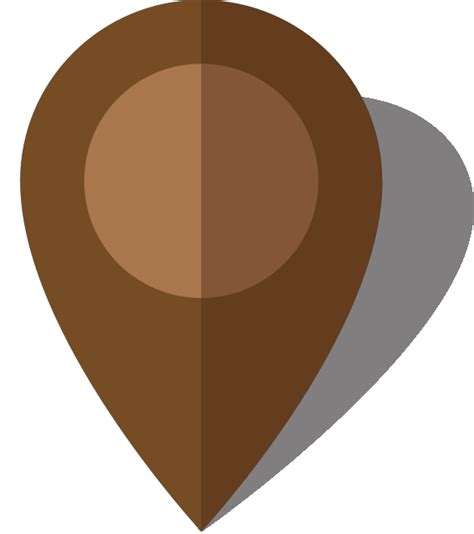 simple location map pin icon10 brown free vector data