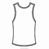 Tank Top Coloring Clothes Shirts Icon Underwear Mens Wear Boy Pages sketch template