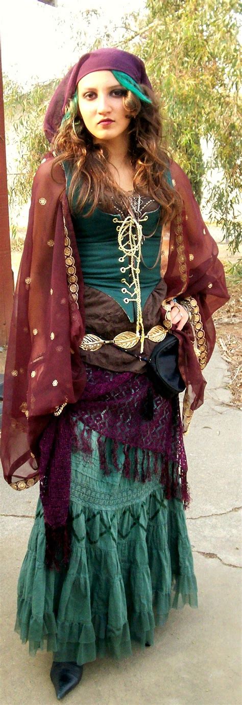 diy gypsy corset top skirt scarf belt shawl purse and shoes all thrifted recetas para