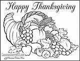 Thanksgiving Coloring Pages Feast Dinner Getcolorings Turkey sketch template