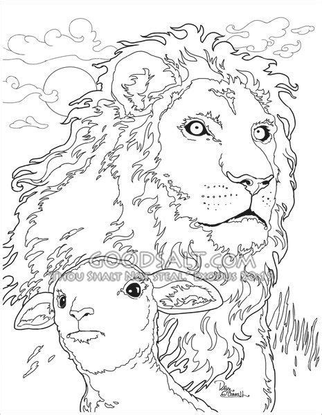 lion   lamb printable coloring pages