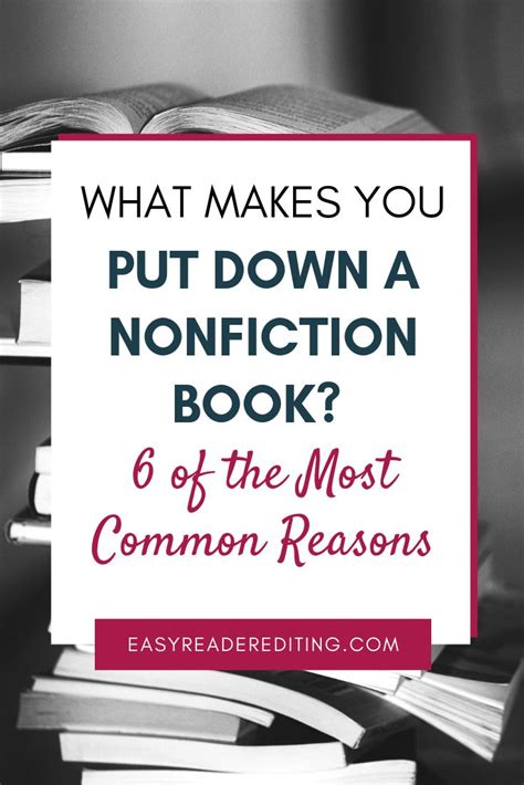 reasons      read  nonfiction book easy reader editing nonfiction books