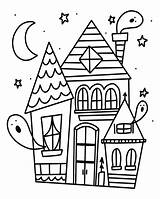 Coloring Halloween House Pages Potter Harry Kids Haunted Adults Printable Spooky Book Happy Daylight Savings Time Color Getdrawings Bit Little sketch template