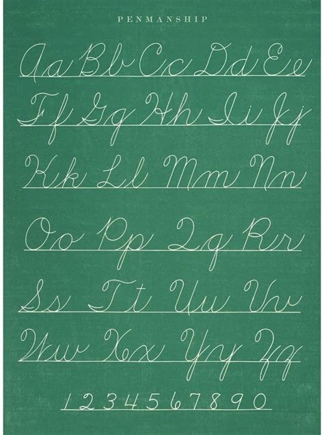 cursive alphabet cursive writing teaching cursive writing penmanship