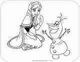 Coloring Olaf Frozen Pages Anna Elsa Disneyclips Colouring Disney Color Print Fever Funstuff sketch template