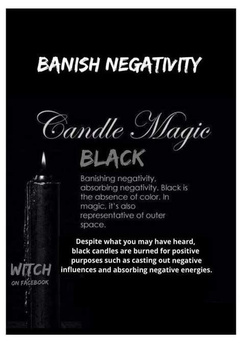 Banish Negativity By Burning Black Candles Candle Magick Spells