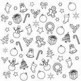 Collage Christmas Coloring Background Stock Tree Depositphotos sketch template