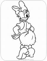 Daisy Duck Coloring Pages Disneyclips Back sketch template
