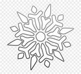 Snowflake Glowing Snowflakes Pinclipart sketch template