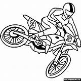 Coloring Motocross Pages Bike Color sketch template