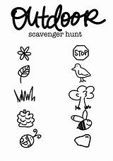 Scavenger sketch template