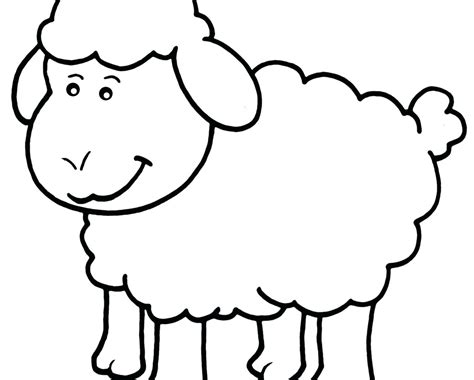 sheep coloring page printable