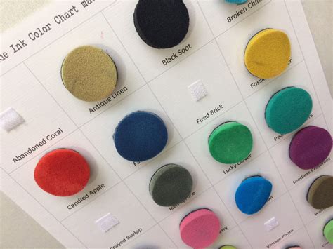 distress oxide ink colour chart   gerrys craft room