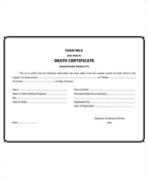 georgia death certificate template writings  essays