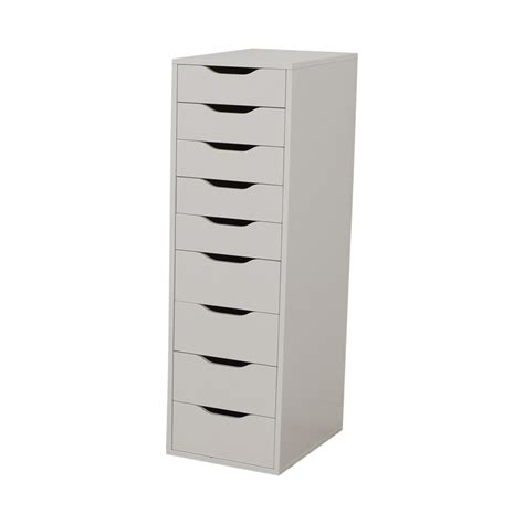ikea ikea white  drawer tall file cabinet storage