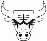 Chicago Bulls Logo sketch template