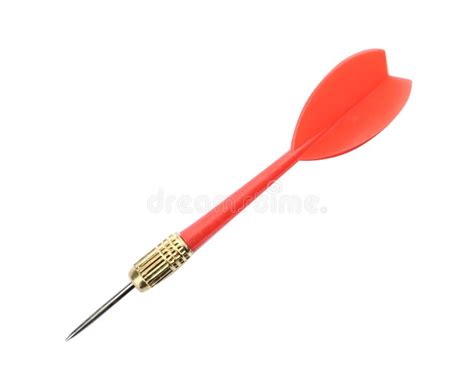 red dart isolated stock photo image  white bright