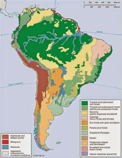 Climate Map Of Latin America