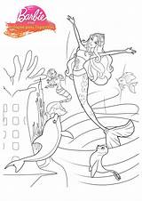 Mermaid Sereia Coloringhome Dolphin Dreamhouse Fairytopia Coloringfolder Azcoloring sketch template