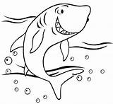 Shark Coloring Pages Megalodon Colouring Template Kids Printable Templates Print Sharks Shape Color Sheets Mermaid Animal Crafts Fish Friendly Getcolorings sketch template