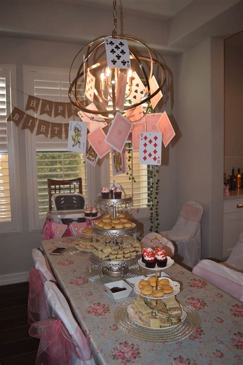 Alice In Wonderland Themed First Birthday Tea Party Tea Party